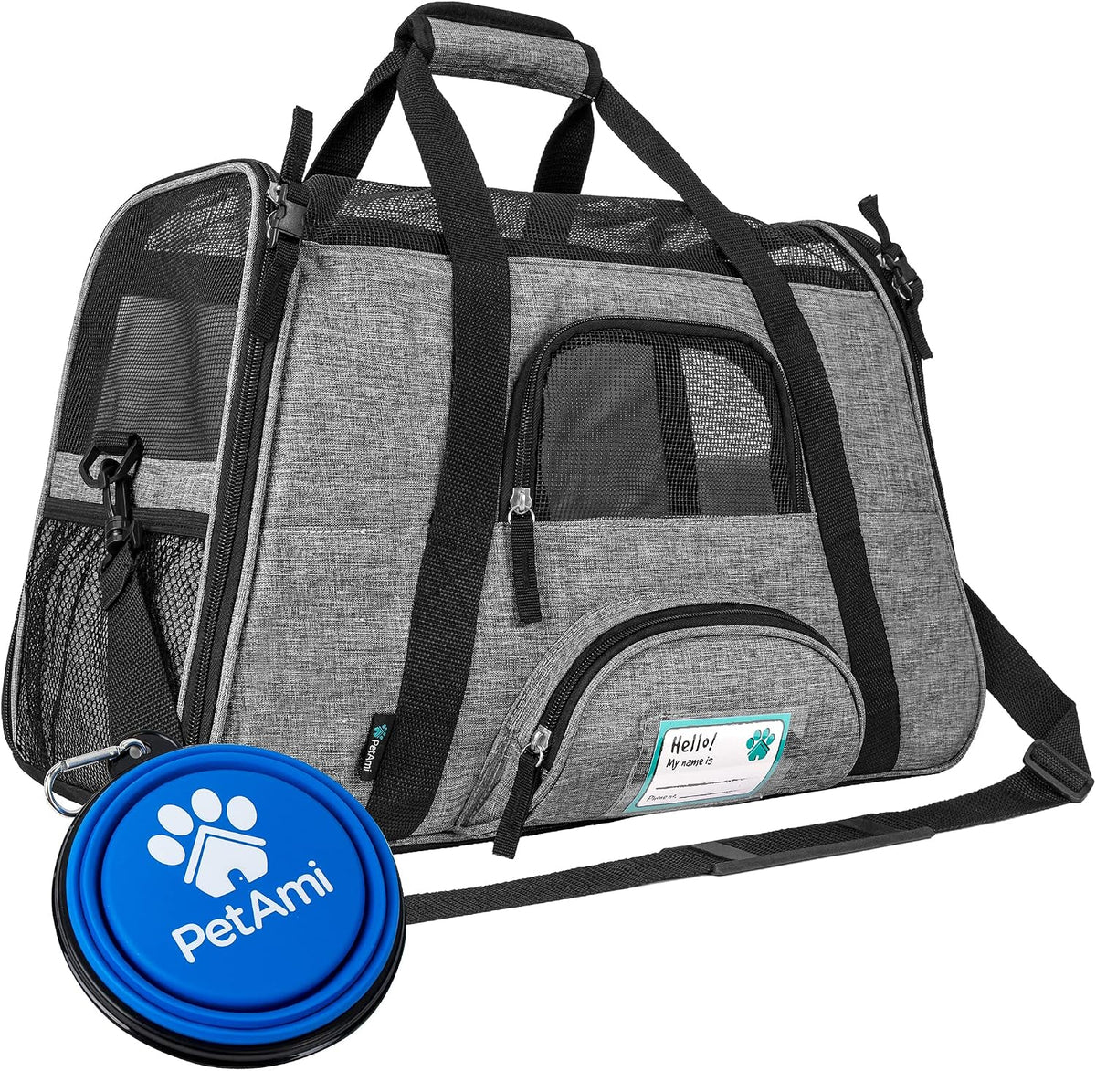Airline Approved Pet Carrier Cats & Small Dogs, Large Heather Purple