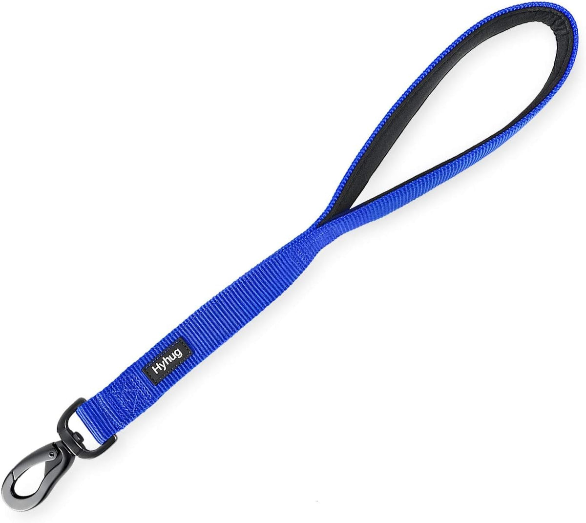 Short Dog Leash 18", Heavy Duty Nylon with Padded Handle