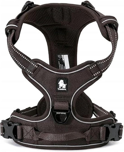 Adjustable No-Pull Dog Harness Reflective Pup Vest Harnesses Comfortable Control Brilliant Colors Truelove Tlh5651(Royal Blue,M)