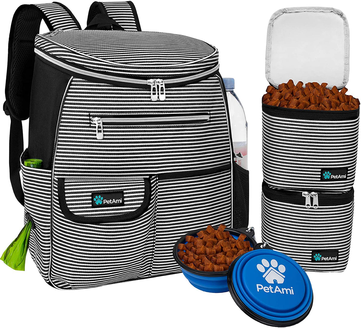 Dog Travel Backpack 27L Airline Approved Pet Supplies Bag, Purple
