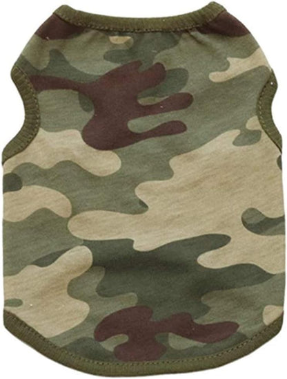 Pets Soft Summer Vest Dogs Tank Tops Puppy Shirts Cute Camo Doggie Apparel Small Medium Dogs Sweatshirt