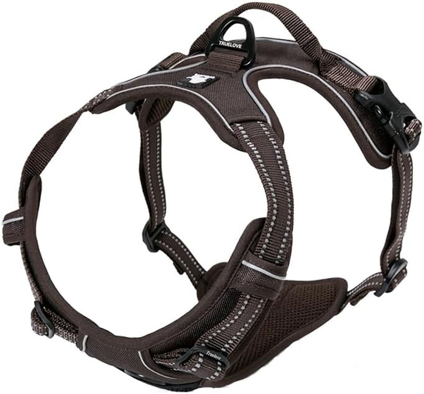 Adjustable No-Pull Dog Harness Reflective Pup Vest Harnesses Comfortable Control Brilliant Colors Truelove Tlh5651(Royal Blue,M)