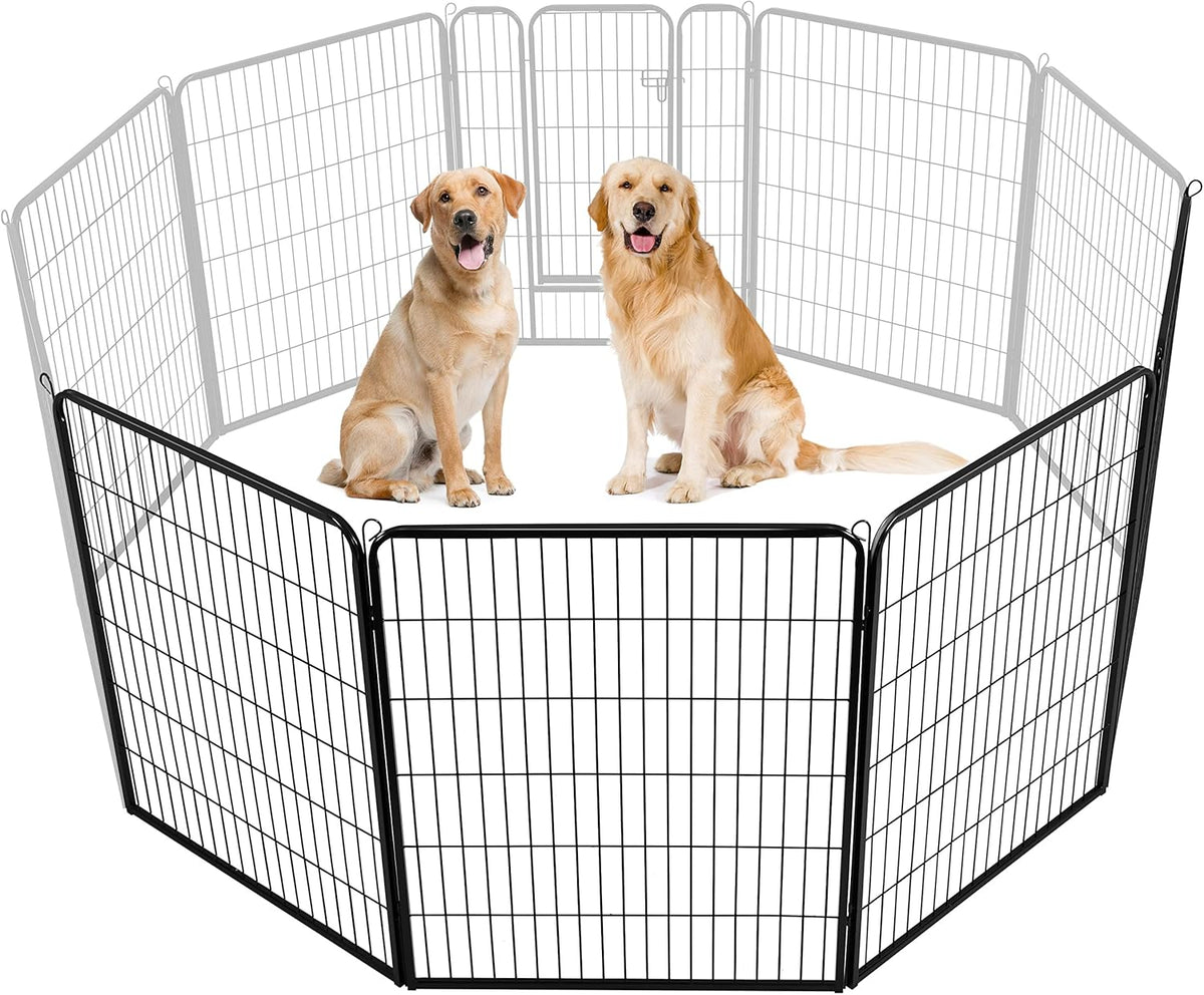 Dog Playpen 24In 16 Panels Pet Fence for Indoor Yard RV Camping