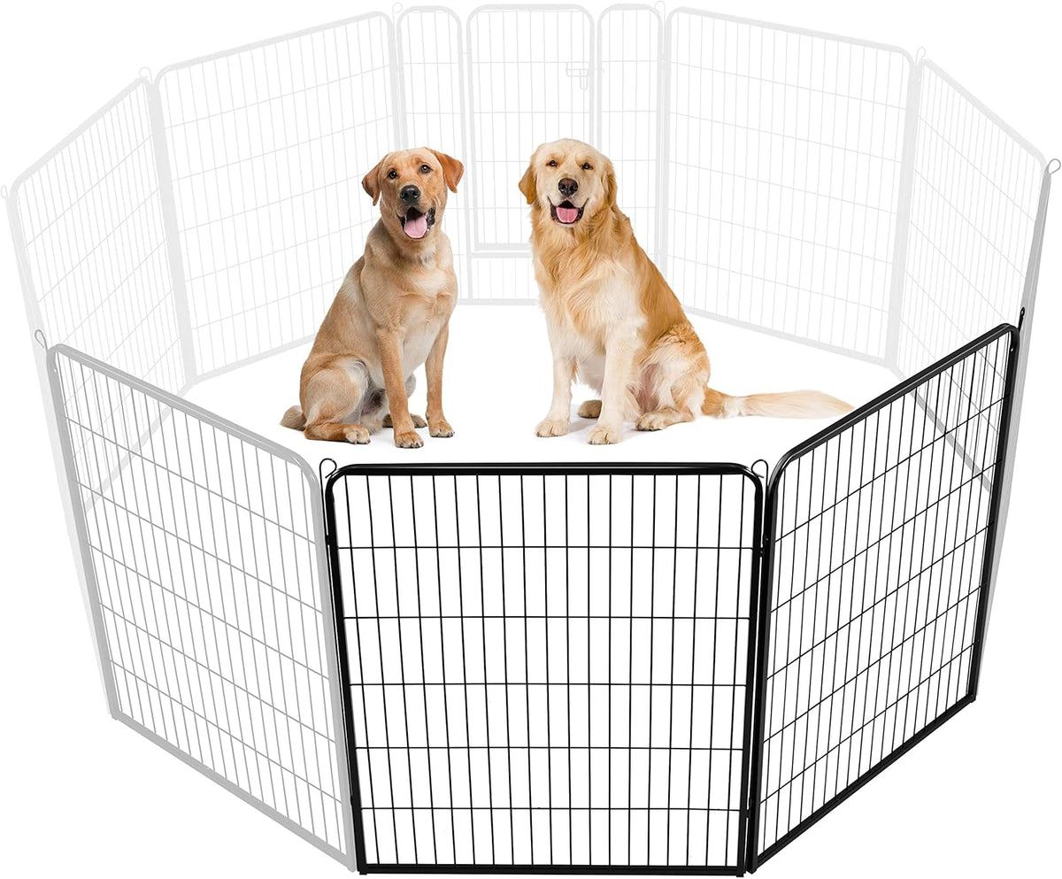Dog Playpen 24In 16 Panels Pet Fence for Indoor Yard RV Camping