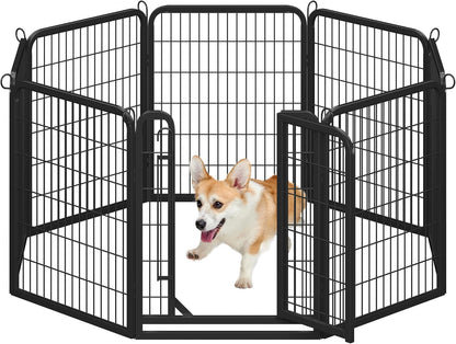 Dog Playpen 24In 16 Panels Pet Fence for Indoor Yard RV Camping