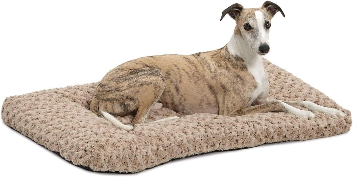 Small Quiettime Deluxe Coco Chic Pet Bed, Ultra-Soft & Overstuffed, Machine Washable, Fits 24-Inch Crate