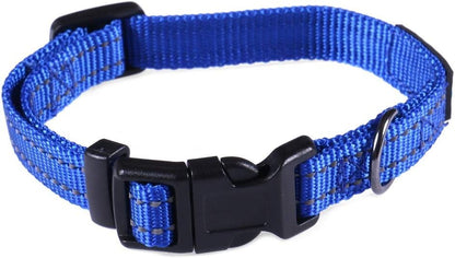 NEO Nylon Buckle Reflective Dog Collar - Medium, Pink
