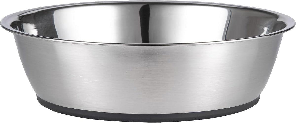 Lightweight Stainless Steel Cat Dog Bowls, 3 US Cup Each, 2-Pack