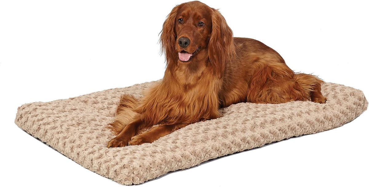 Small Quiettime Deluxe Coco Chic Pet Bed, Ultra-Soft & Overstuffed, Machine Washable, Fits 24-Inch Crate