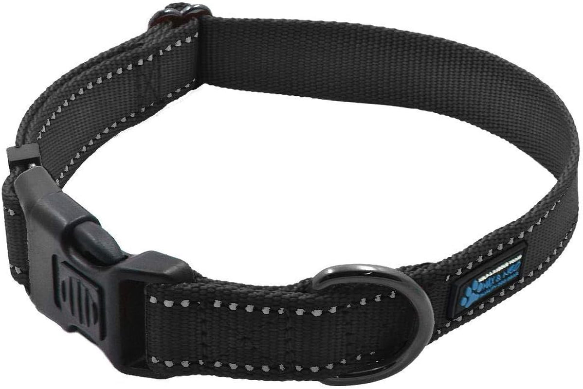 NEO Nylon Buckle Reflective Dog Collar - Medium, Pink