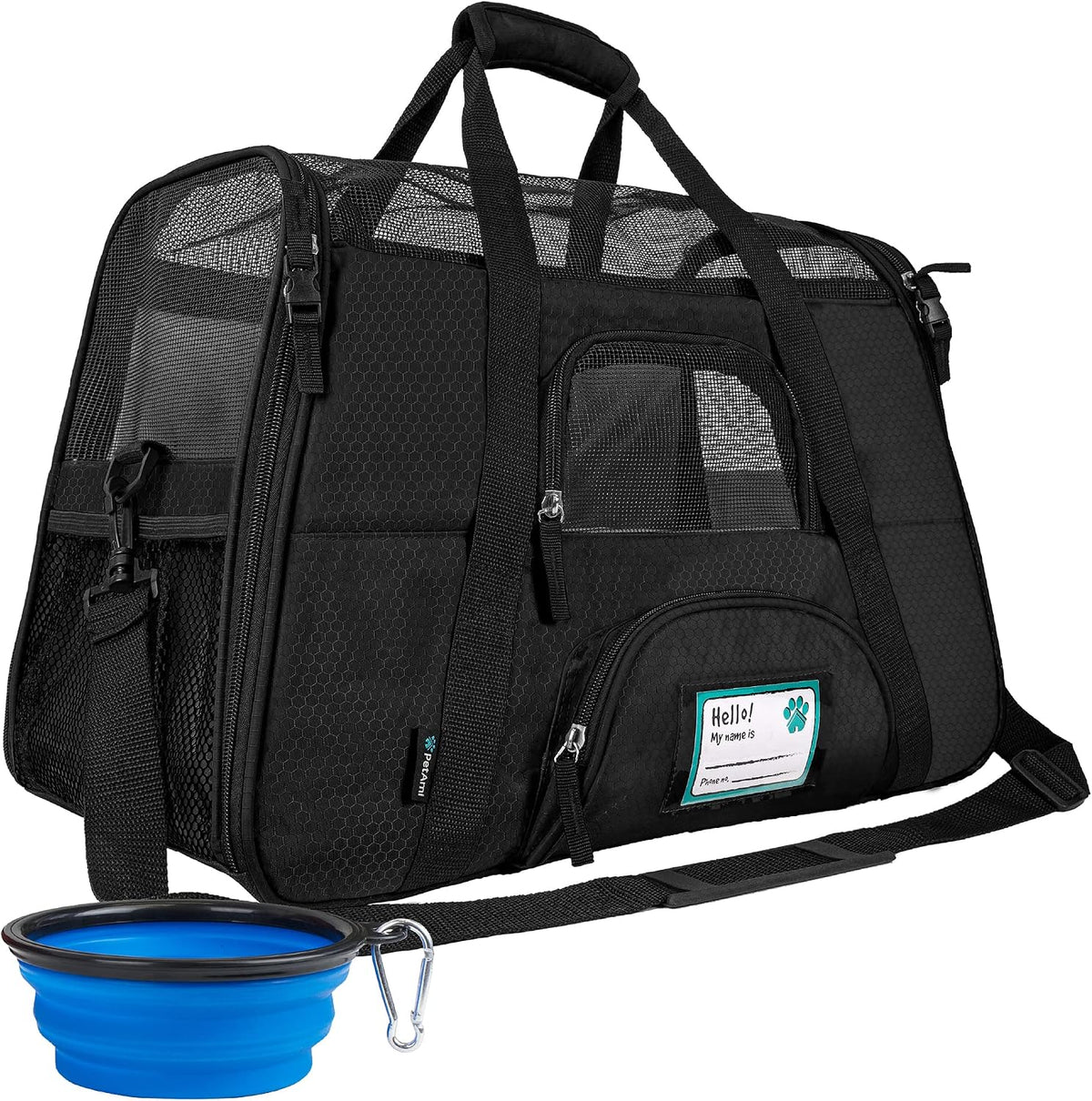 Airline Approved Pet Carrier Cats & Small Dogs, Large Heather Purple