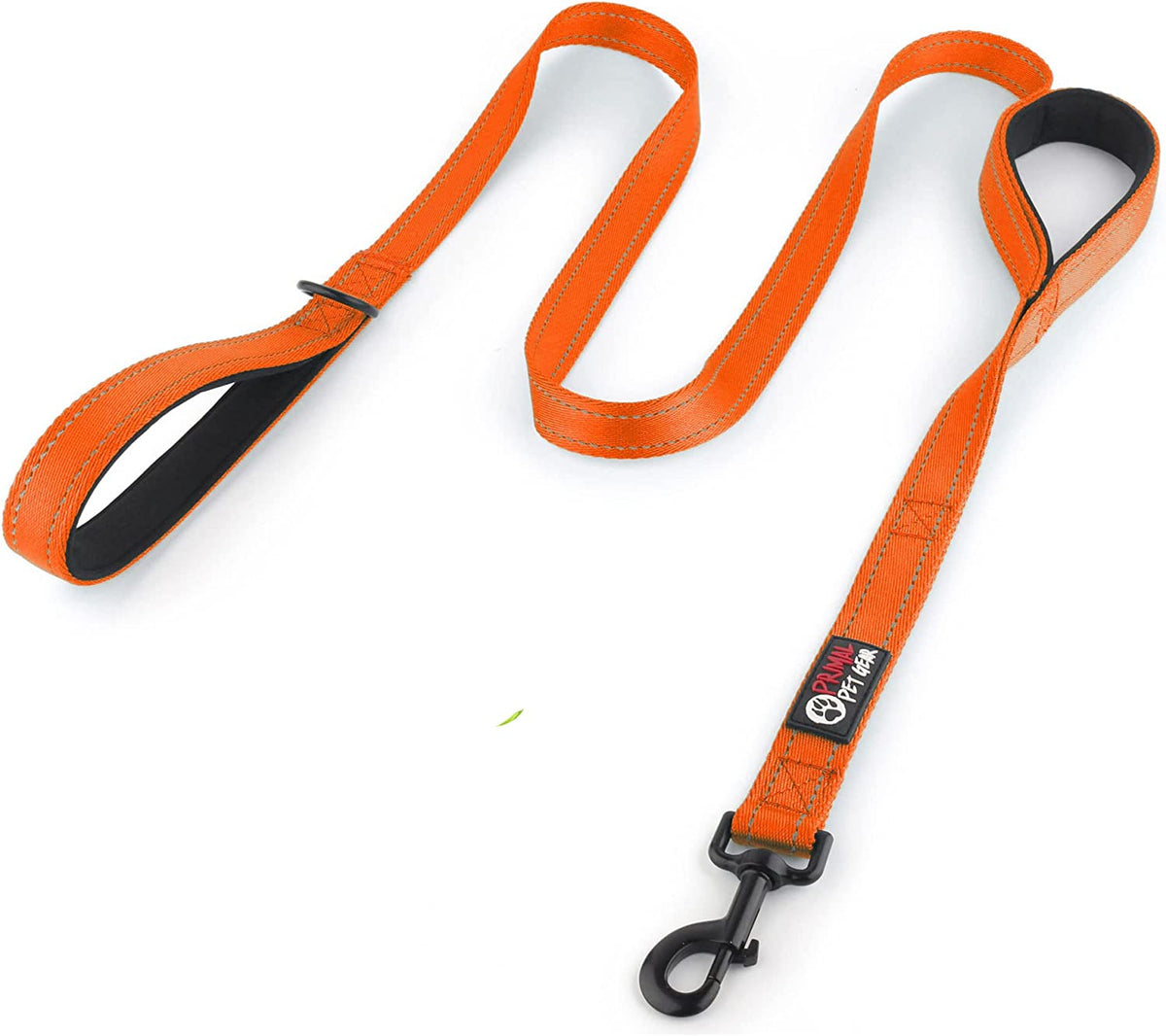 Dog Leash 6Ft Long,Traffic Padded Two Handle,Heavy Duty,Reflective Double Handles Lead for Control Safety Training,Leashes for Large Dogs or Medium Dogs,Dual Handles Leads(Black)