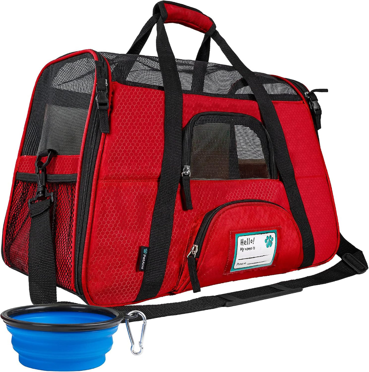 Airline Approved Pet Carrier Cats & Small Dogs, Large Heather Purple