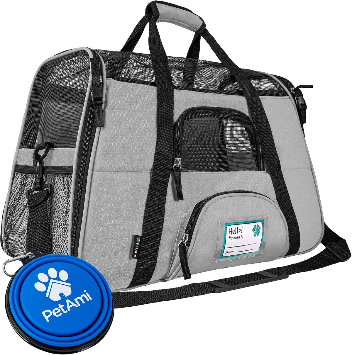 Airline Approved Pet Carrier Cats & Small Dogs, Large Heather Purple