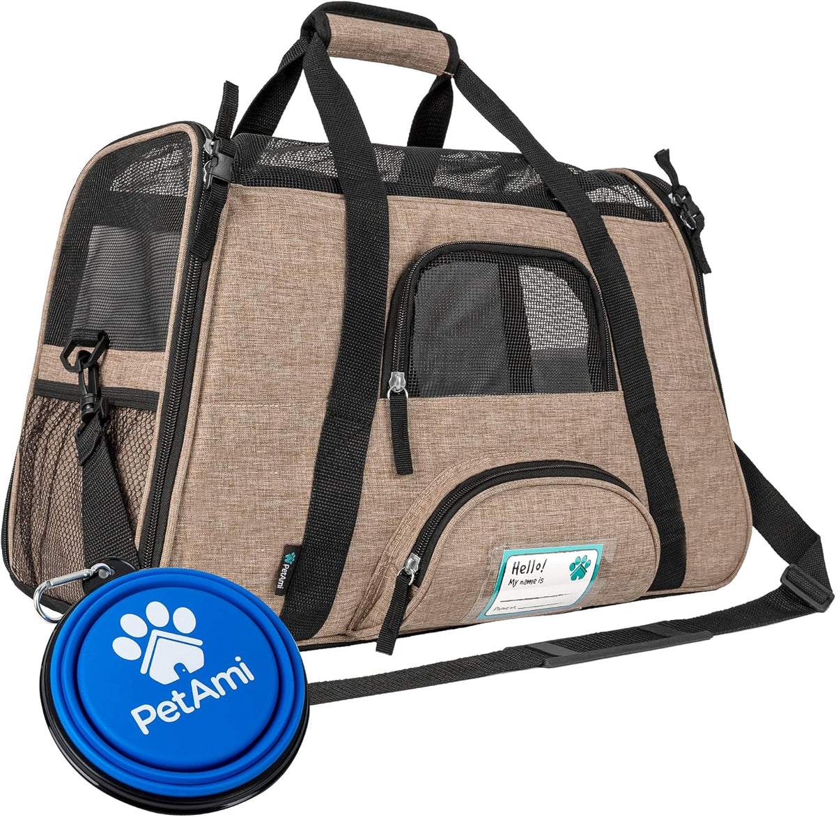 Airline Approved Pet Carrier Cats & Small Dogs, Large Heather Purple