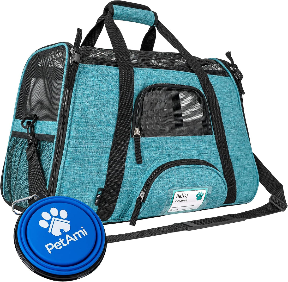 Airline Approved Pet Carrier Cats & Small Dogs, Large Heather Purple