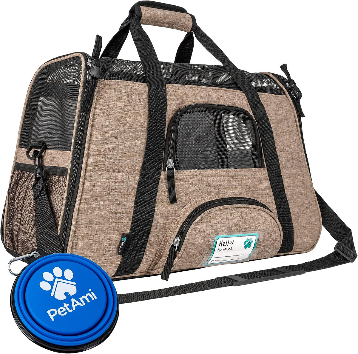 Airline Approved Pet Carrier Cats & Small Dogs, Large Heather Purple