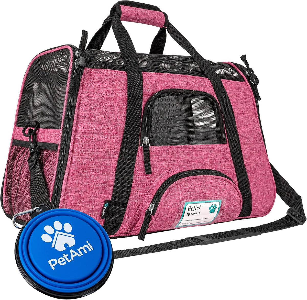 Airline Approved Pet Carrier Cats & Small Dogs, Large Heather Purple