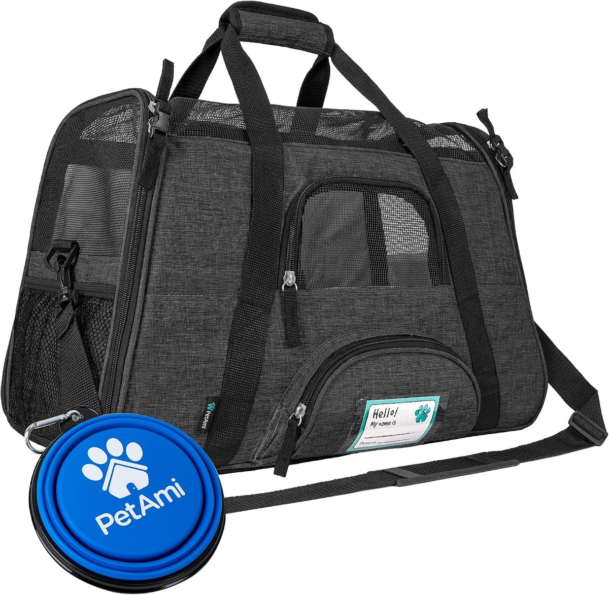 Airline Approved Pet Carrier Cats & Small Dogs, Large Heather Purple