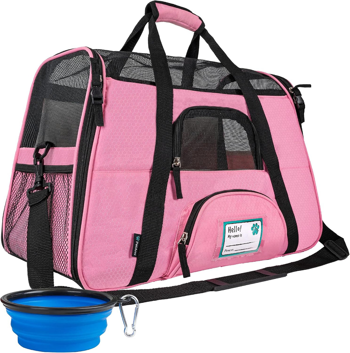 Airline Approved Pet Carrier Cats & Small Dogs, Large Heather Purple