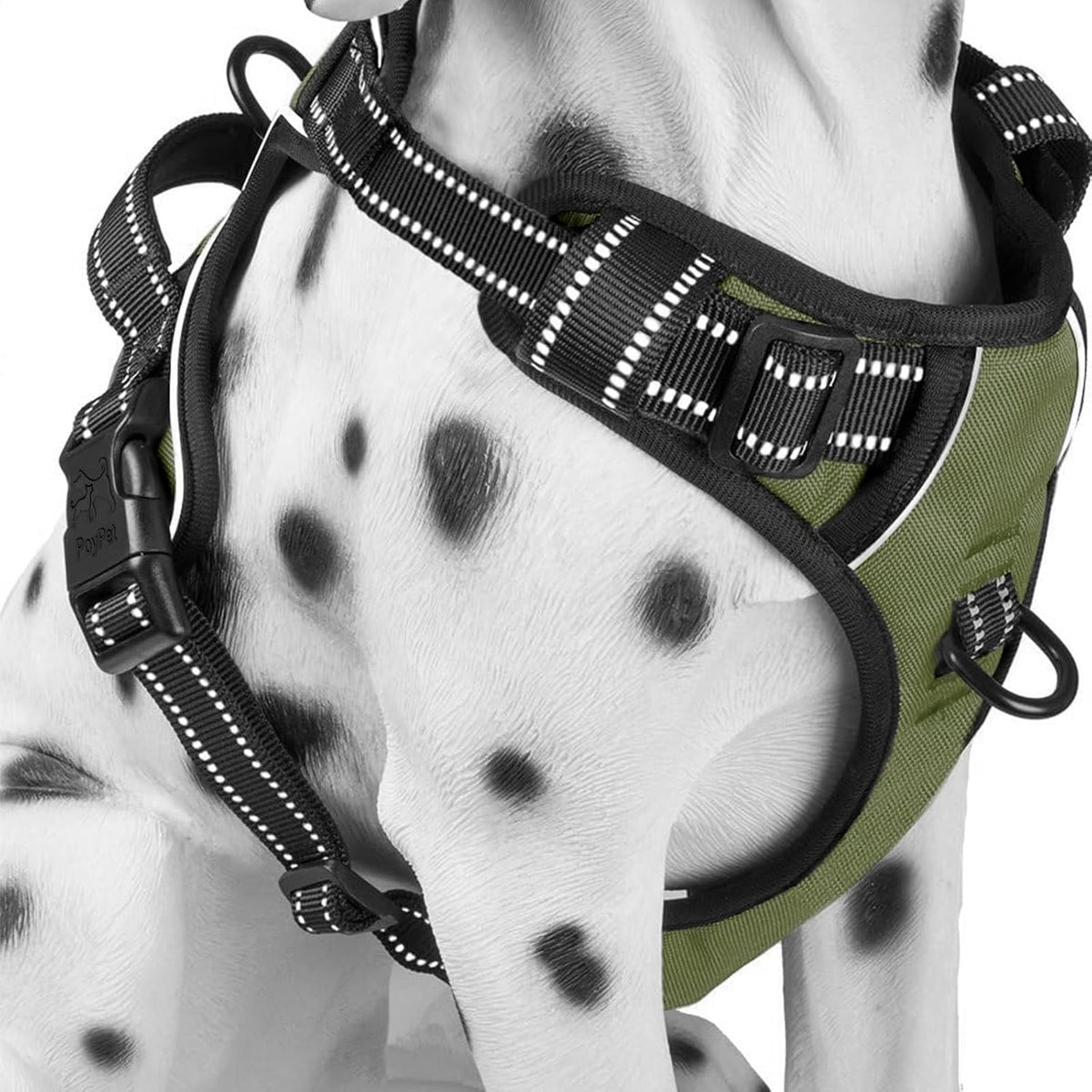 No Pull Dog Harness Medium, Reflective Vest with Front Clip & Handle