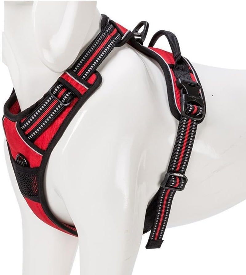 Adjustable No-Pull Dog Harness Reflective Pup Vest Harnesses Comfortable Control Brilliant Colors Truelove Tlh5651(Royal Blue,M)