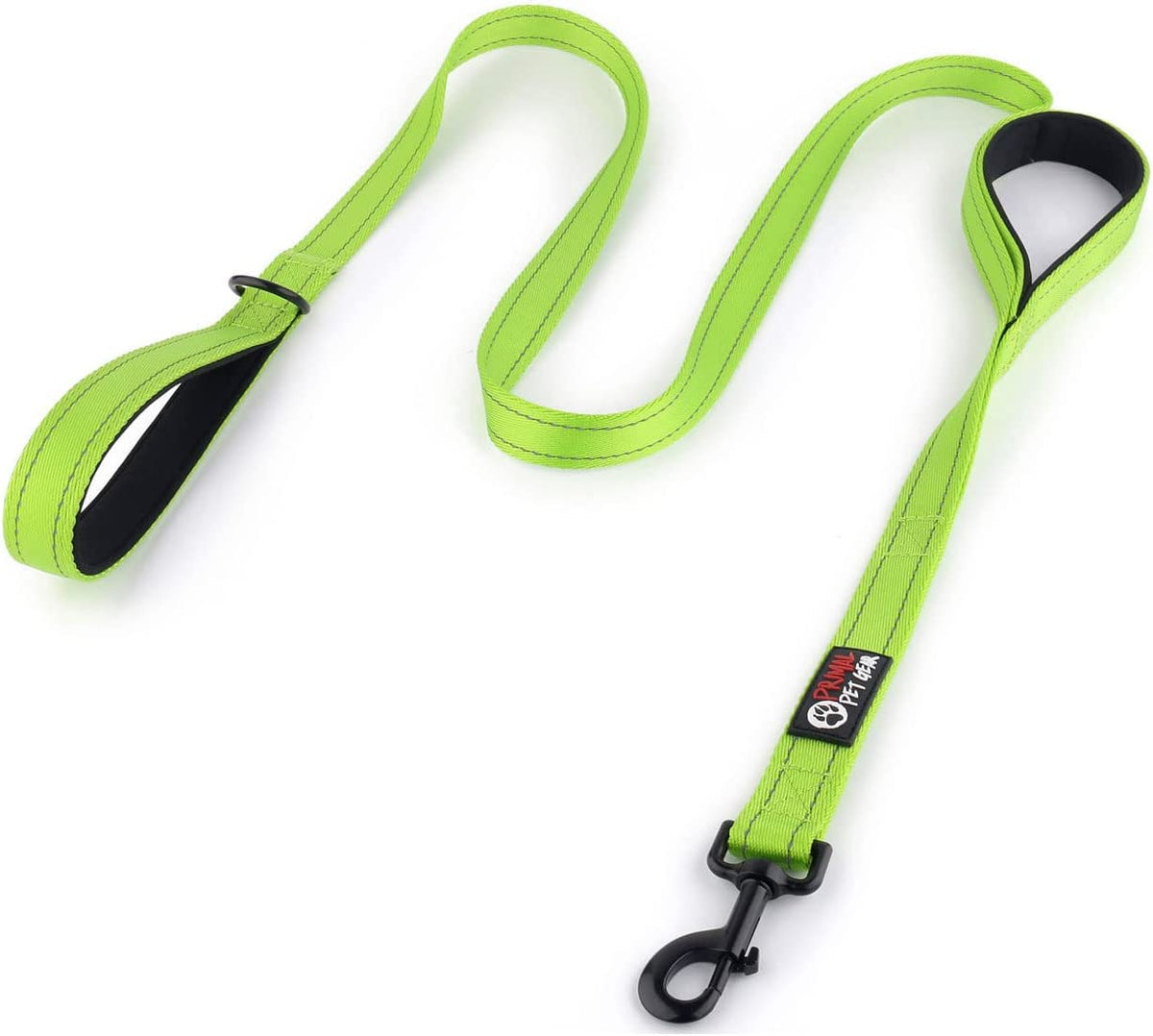Dog Leash 6Ft Long,Traffic Padded Two Handle,Heavy Duty,Reflective Double Handles Lead for Control Safety Training,Leashes for Large Dogs or Medium Dogs,Dual Handles Leads(Black)