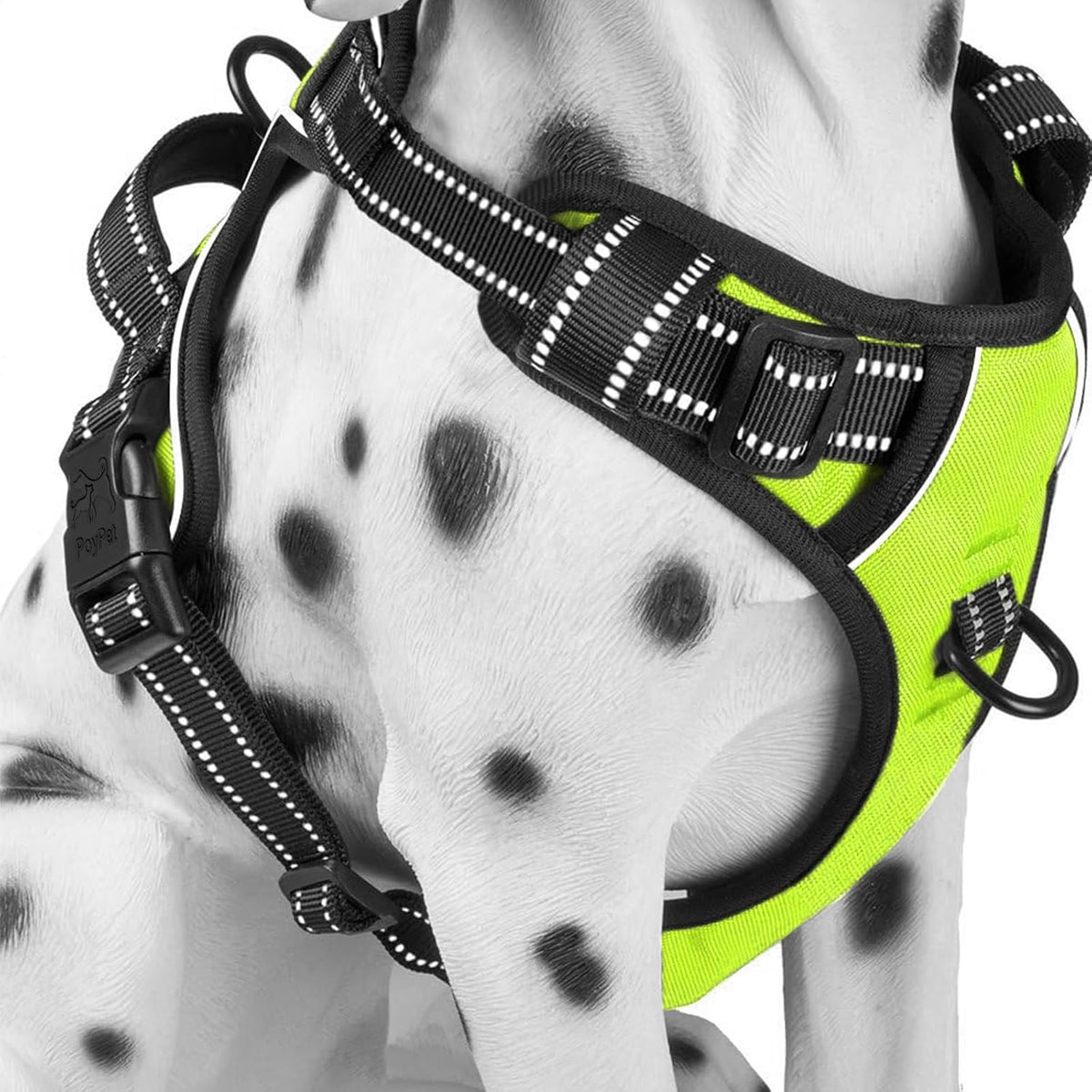 No Pull Dog Harness Medium, Reflective Vest with Front Clip & Handle