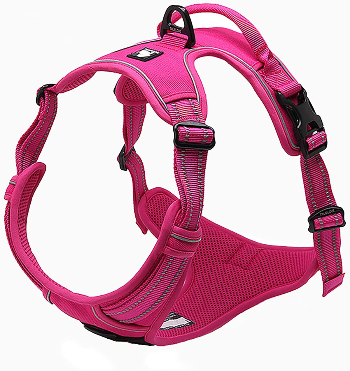 Adjustable No-Pull Dog Harness Reflective Pup Vest Harnesses Comfortable Control Brilliant Colors Truelove Tlh5651(Royal Blue,M)