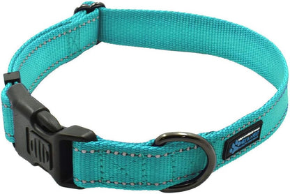 NEO Nylon Buckle Reflective Dog Collar - Medium, Pink